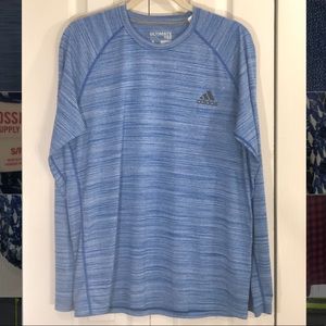 adidas Men’s Long Sleeve Turquoise Ultimate Tee